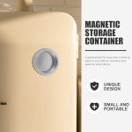 Magnetic Spice Containers with Transparent Lids - 3 oz