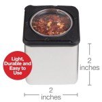 12 Magnetic Spice Jars with Easy Open Tops