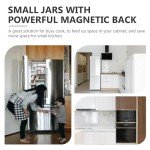 Magnetic Spice Containers with Transparent Lids - 3 oz