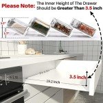 Expandable 4-Tier Clear Acrylic Spice Organizer Set