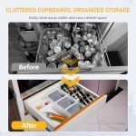 Spice Drawer Organizer with Non-Slip Silicone Insert