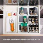 Spice Drawer Organizer with Non-Slip Silicone Insert
