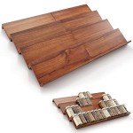 Acacia Wood Spice Drawer Organizer - 4 Tier Rack