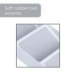 3-Tier Plastic Spice Rack Drawer Organizer - White