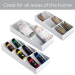 3-Tier Plastic Spice Rack Drawer Organizer - White