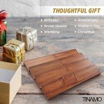 Acacia Wood Spice Drawer Organizer - 4 Tier Rack