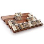 Acacia Wood Spice Drawer Organizer - 4 Tier Rack
