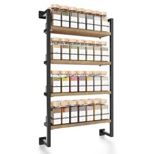 ZICOTO Wall-Mount Spice Rack Organizer Shelf