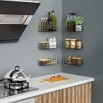 Moforoco Wall-Mount Spice Rack Organizer (6-Pack)