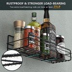 Moforoco Wall-Mount Spice Rack Organizer (6-Pack)
