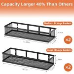 Wall-Mounted Spice Rack Organizer – 4 Pack
