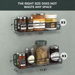 Moforoco Wall-Mount Spice Rack Organizer (6-Pack)