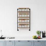 ZICOTO Wall-Mount Spice Rack Organizer Shelf