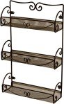 Bronze Wall-Mounted 3-Tier Spice Rack