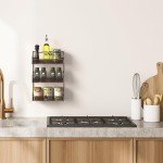 Bronze Wall-Mounted 3-Tier Spice Rack