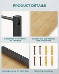 Rustic Wood Wall-Mounted Spice Rack Set