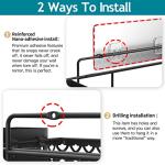 Wall-Mounted Spice Rack with Utensil Holder