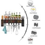 Wall-Mounted Spice Rack with Utensil Holder