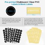 14-Piece Glass Spice Jar Set with Labels