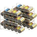 Stackable Soda Can Organizer Rack, 4 Pack