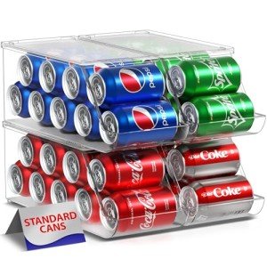 Soda Can Organizer – Stackable 4-Pack Dispenser
