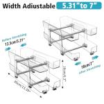 Adjustable 2-Tier Soda Can Organizer - 2 Pack