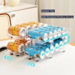 Adjustable 2-Tier Soda Can Organizer - 2 Pack