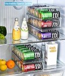Stackable 2-Tier Soda Can Organizer for Fridge