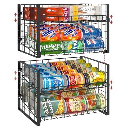 Tiered canned food risers