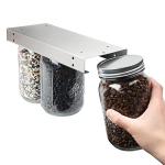 Mason Jar Racks - Stainless Steel Hanging Holders (2-Pack)