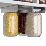 Mason Jar Organizer Rack for Food Storage