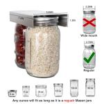 Mason Jar Organizer Rack for Food Storage