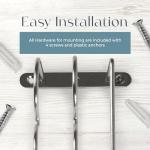 Under Cabinet Spice Rack with Glass Jars & Labels