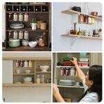 Mason Jar Organizer Rack for Food Storage