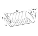 Jucoan 3-Pack Under Shelf Wire Storage Baskets