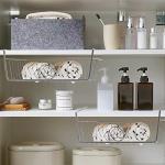 Jucoan 3-Pack Under Shelf Wire Storage Baskets