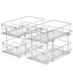 2-Tier Clear Organizer Set with Dividers