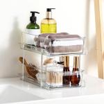 2-Tier Clear Organizer Set with Dividers