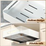Pull Out Cabinet Organizers - 2 Pack (White)