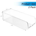 2 Pack Clear Soda Can Organizer Bins