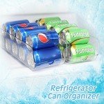 2 Pack Clear Soda Can Organizer Bins