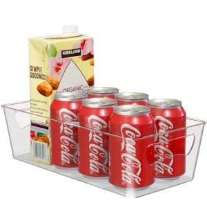 Clear Kitchen Can Organizer for Cabinets and Pantry