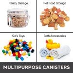 Oggi 72oz Airtight Clear Canister with Spoon