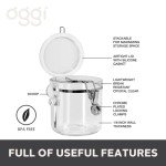 4-Piece Clear Canister Set with Airtight Lids