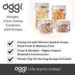 Oggi 72oz Airtight Clear Canister with Spoon