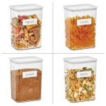 Clear Stackable Kitchen & Pantry Storage Canister