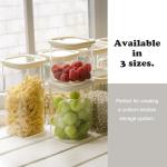 CozNido 4-Pack 25oz Square Glass Pantry Jars