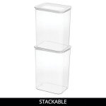 Clear Stackable Kitchen & Pantry Storage Canister