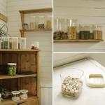 CozNido 4-Pack 25oz Square Glass Pantry Jars