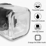 Clear Glass Spice Jars with Stainless Steel Lids